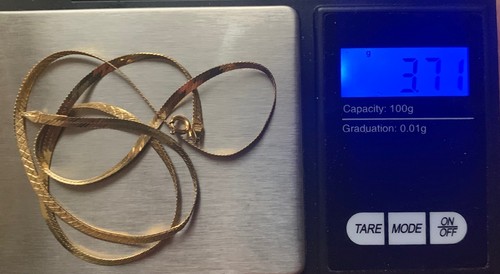 14k gold herringbone - herringbone, 18”
