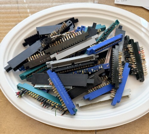 Scrap gold plated connectors - plated,
